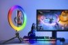 Lampa pierścieniowa TRACER RGB  RING 26cm ze statywem
